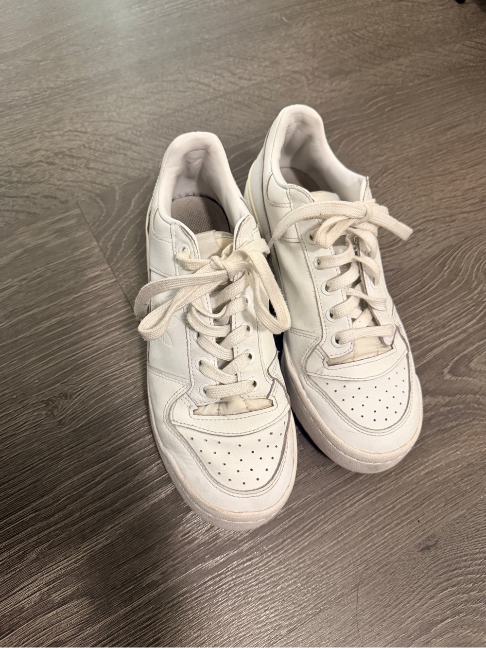 Adidas White Platform Sneakers – Women’s Size 8
